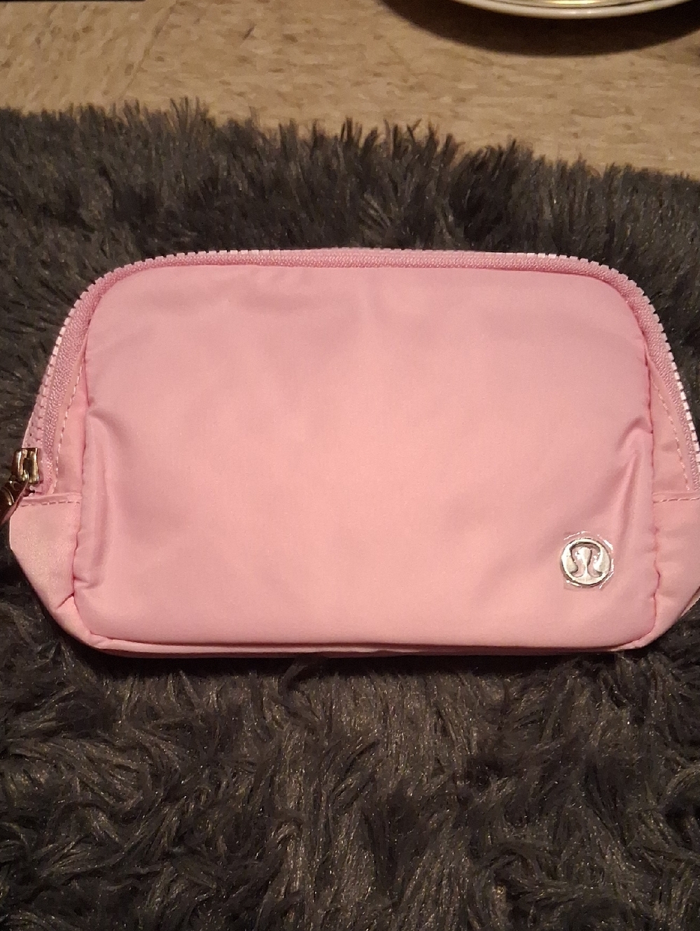lululemon athletica Light Pink Nylon Cosmetic Pouch